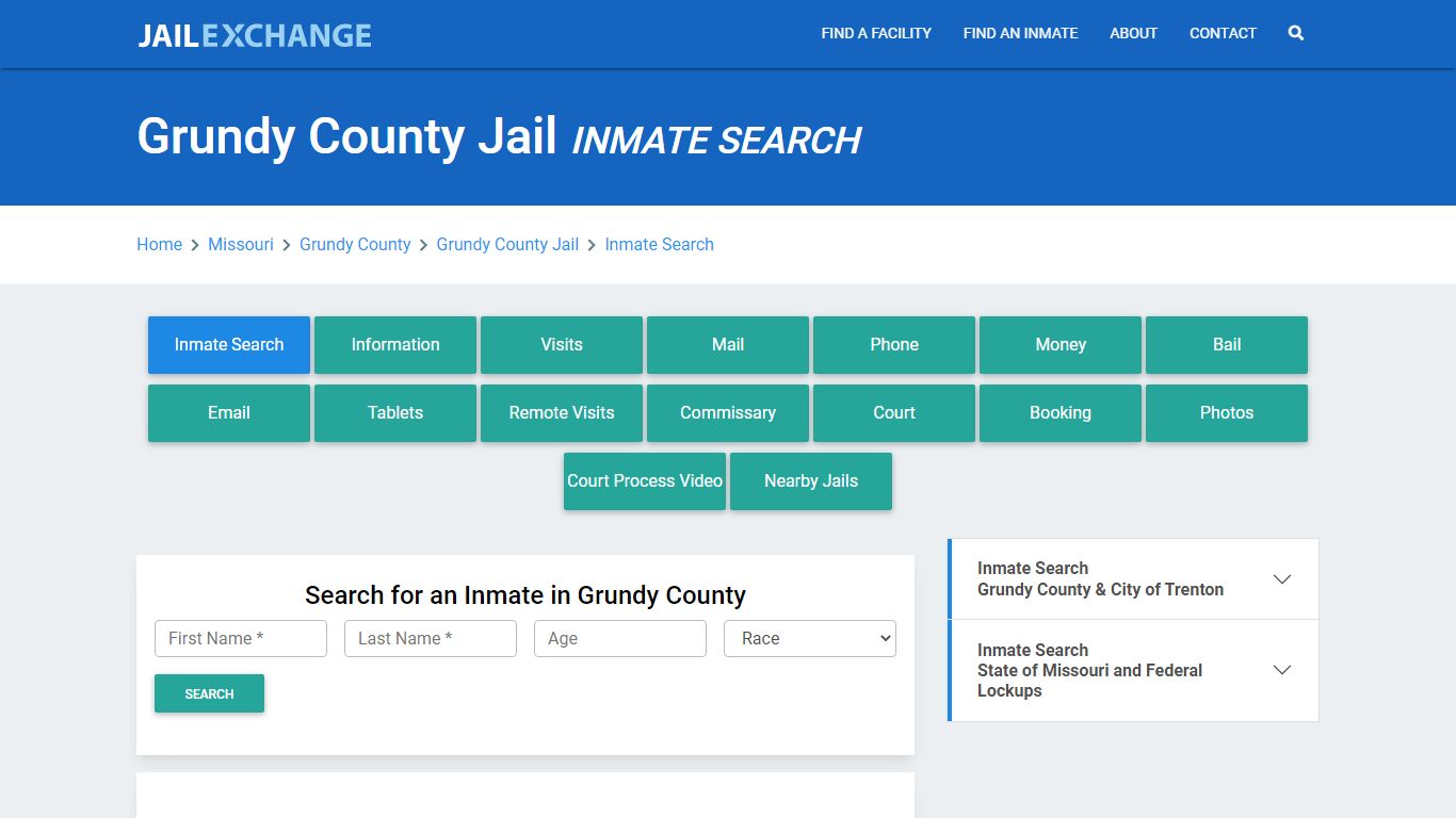 Grundy County Jail, MO Inmate Search: Roster & Mugshots