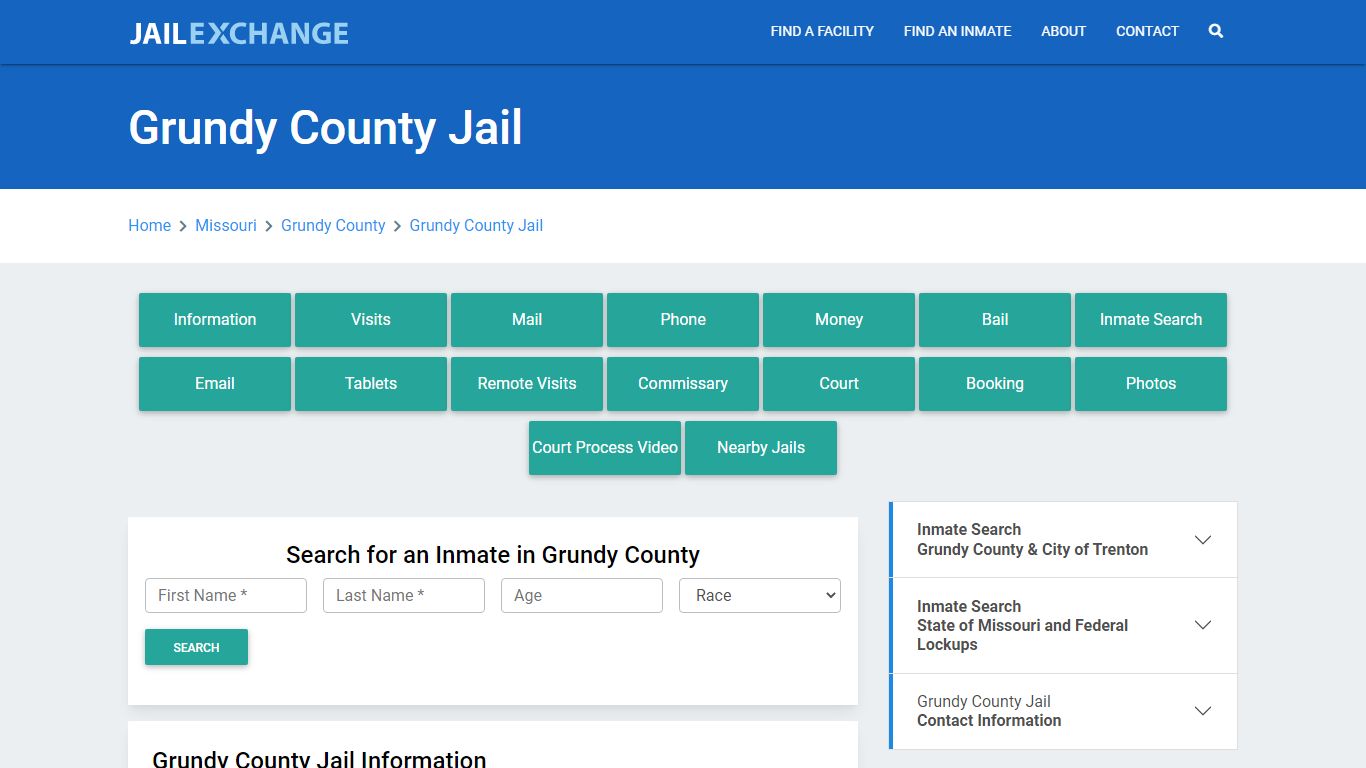 Grundy County Jail Roster Lookup, MO, Inmate Search